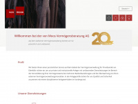 von-moosag.ch Webseite Vorschau