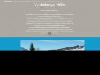 vorderburger-huette.de Webseite Vorschau