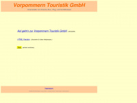 vorpommern-touristik.de Webseite Vorschau
