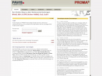 pavis-proma.de Webseite Vorschau