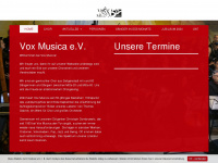 voxmusica.de Webseite Vorschau