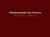 voxvirorum.de Webseite Vorschau