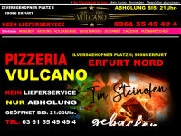 vulcano-pizza.de Webseite Vorschau