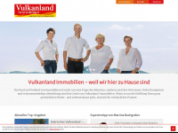 vulkanland-immobilien.at Webseite Vorschau