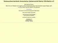 vvg-berlin.de Webseite Vorschau