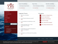 vvg.co.at Webseite Vorschau