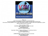 vw-bus-freunde-recklinghausen.de Webseite Vorschau