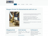 waagen-zinniel.at Webseite Vorschau