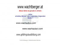 wachtberger.at Webseite Vorschau
