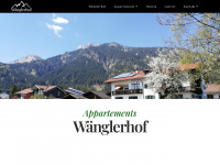 waenglerhof.at Webseite Vorschau
