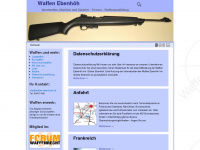 waffen-ebenhoeh.de Webseite Vorschau