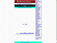 waffenlexikon.de Webseite Vorschau