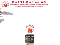 waffenmarti.ch Webseite Vorschau