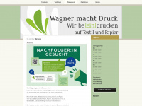 wagner-druck.at Webseite Vorschau