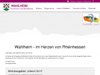wahlheim-rheinhessen.de Webseite Vorschau