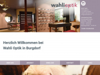 wahlioptik.ch Webseite Vorschau