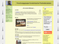 kursaechsische-postmeilensaeulen.de Webseite Vorschau