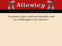 allerley.ch Webseite Vorschau