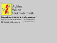 walch-elektro.de Webseite Vorschau