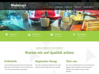 wald-cafe.at Webseite Vorschau