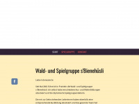 wald-spielgruppe-bienehuesli.ch Webseite Vorschau
