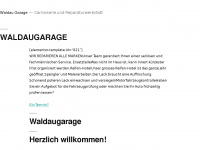waldaugarage.ch Webseite Vorschau