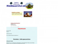 waldbauernhof.de Webseite Vorschau