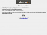 walders-it.de Webseite Vorschau