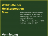 waldhuettemaur.ch Webseite Vorschau