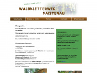 waldkletterweg-faistenau.at Webseite Vorschau