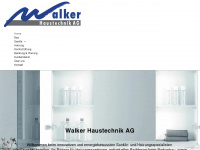 walker-haustechnik.ch Webseite Vorschau