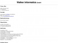 walkerinformatics.de Webseite Vorschau