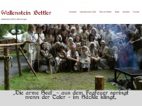 wallenstein-bettler.de Webseite Vorschau
