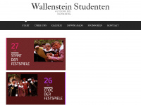 wallenstein-studenten.de Webseite Vorschau