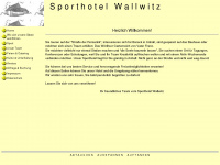 wallwitz-sporthotel.de Webseite Vorschau