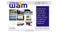 wam-werbetechnik.de Webseite Vorschau