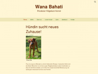 wana-bahati.de Webseite Vorschau