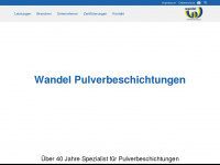 wandel-pulverbeschichtungen.de Webseite Vorschau