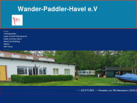 wander-paddler-havel.de Webseite Vorschau
