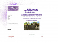 wander-reiten.at Webseite Vorschau