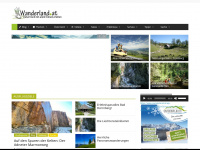 wanderland.at Webseite Vorschau