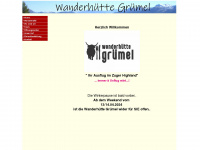 wanderhuettegruemel.ch Webseite Vorschau