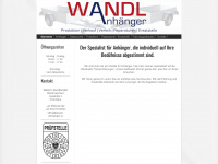 wandl-anhaenger.at Webseite Vorschau