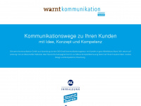 warnt-kommunikation.de Webseite Vorschau