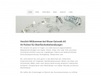 waser-galvanik.ch Webseite Vorschau