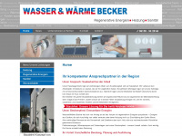 wasser-waerme-becker.de Webseite Vorschau