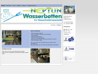 wasserbetten-neptun.at Webseite Vorschau