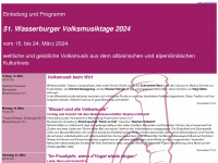 wasserburger-volksmusiktage.de Webseite Vorschau