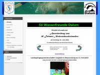 wasserfreunde-dalum.de Webseite Vorschau