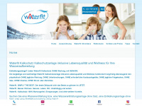 waterfit.at Webseite Vorschau